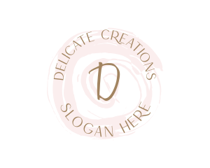 Feminine Watercolor Salon Boutique logo design