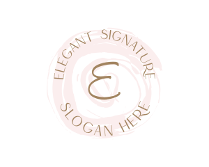 Feminine Watercolor Salon Boutique logo design