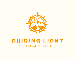 Outdoor Travel Navigation logo design