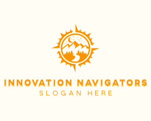 Outdoor Travel Navigation logo design