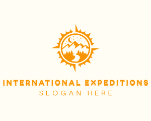 Outdoor Travel Navigation logo design