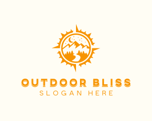 Outdoor Travel Navigation logo design