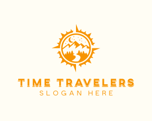 Outdoor Travel Navigation logo design