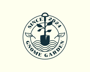 Lawn Gardening Shovel logo design