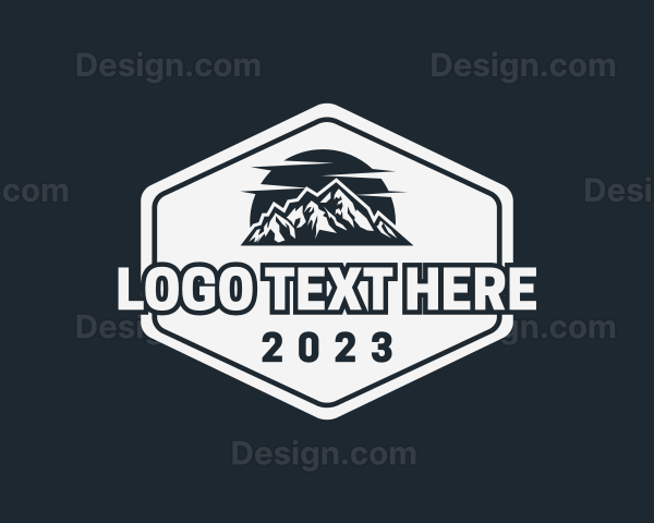 Mountain Peak Hiking Logo