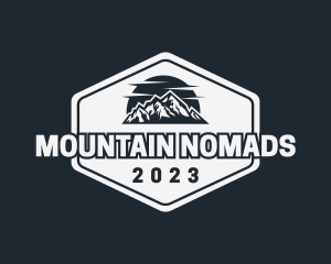 Mountain Peak Hiking logo design