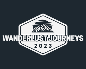 Mountain Peak Hiking logo design