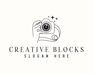 Camera Hand Photography logo design