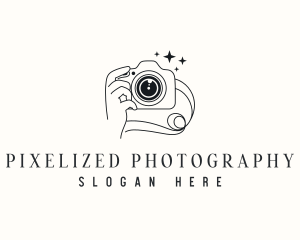 Camera Hand Photography logo design