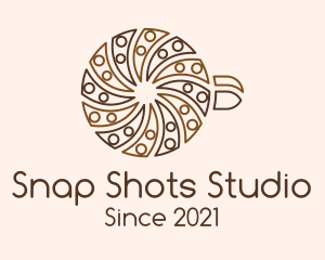 Spiral Coffee Cup logo