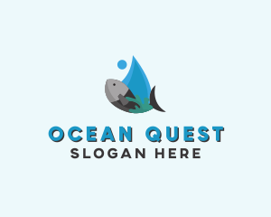 Aquatic Marine Fish logo