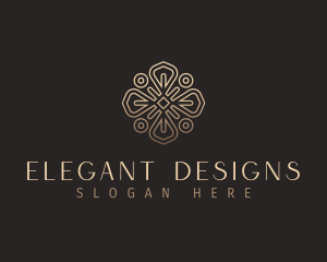 Elegant Flower Mandala logo design