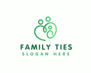 Family Heart Parenting logo design