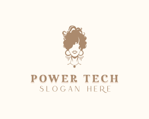 Curly Hairstyle Woman logo