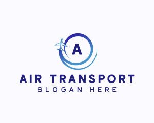 Travel Airplane Transportation logo design