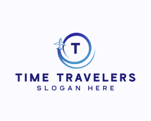 Travel Airplane Transportation logo design