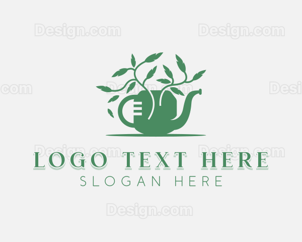 Landscaper Watering Can Logo