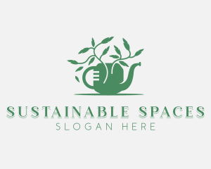 Landscaper Watering Can logo design