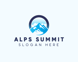 Mountain Peak Glacier logo design