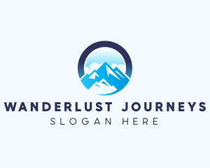 Mountain Peak Glacier logo design