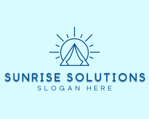 Summer Camping Tent Sun logo