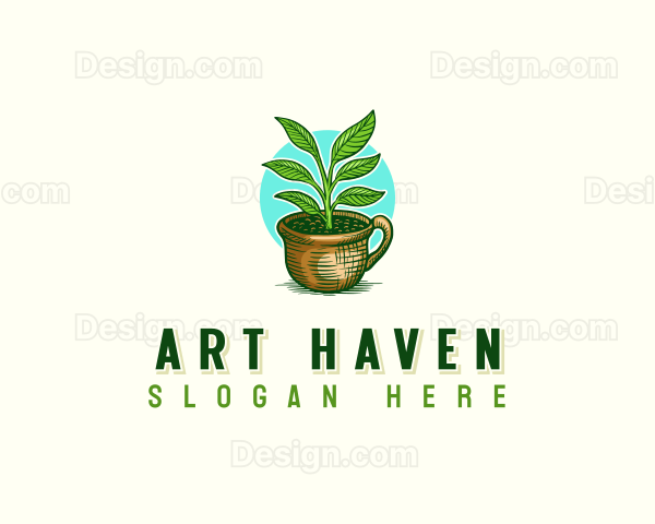 Agricultural Pot Plant Logo