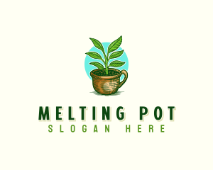 Agricultural Pot Plant logo design