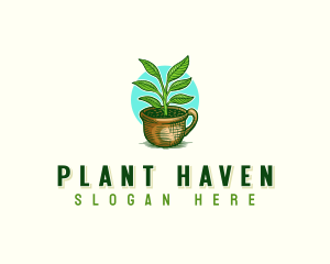 Agricultural Pot Plant logo design