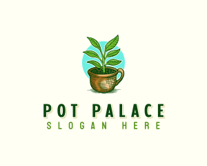 Agricultural Pot Plant logo design