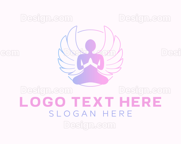 Angel Wings Yoga Logo