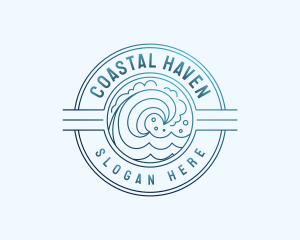 Ocean Wave Resort logo design