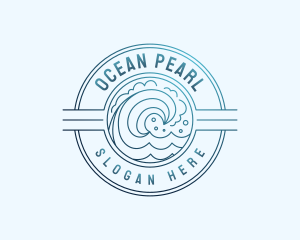 Ocean Wave Resort logo design