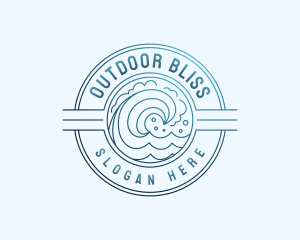 Ocean Wave Resort logo design