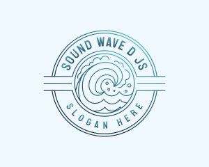 Ocean Wave Resort logo design