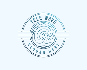 Ocean Wave Resort logo design