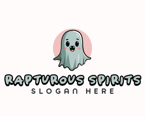 Cute Ghost Spirit logo design