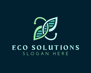 Ecological Science Leaf logo design