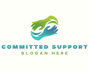 Hands Support Counseling logo design