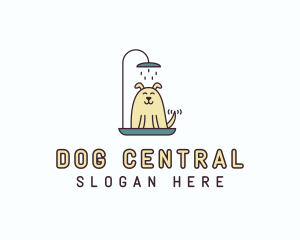 Shower Dog Grooming logo design