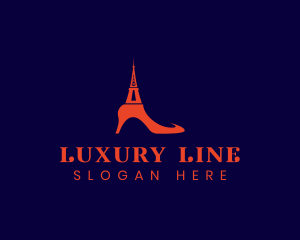 Paris Luxury Stiletto logo design