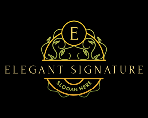 Elegant Luxury Vine logo design