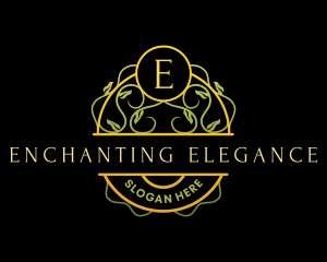 Elegant Luxury Vine logo design