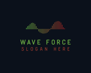 Sound Wave Equalizer logo design