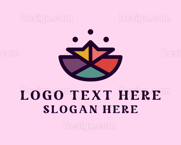 Colorful Polygon Mosaic Logo