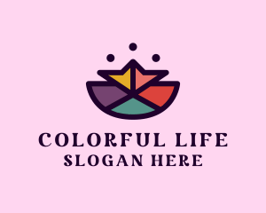 Colorful Polygon Mosaic  logo design