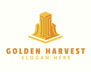 Golden Hotel Residence logo design