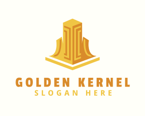 Golden Hotel Residence logo design