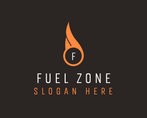 Blazing Fire Torch  logo design