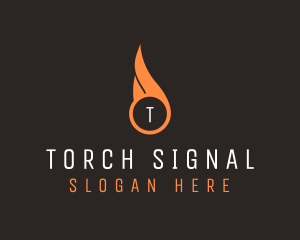 Blazing Fire Torch  logo