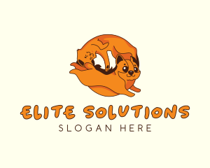 Cute Pet Veterinary Logo